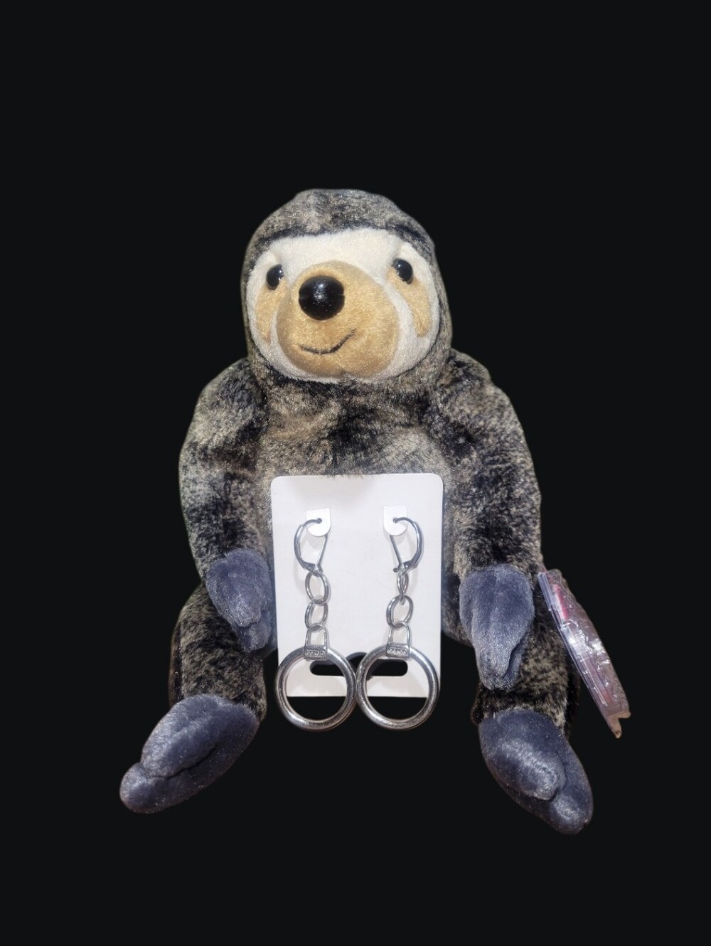 Upcycled Coach Pull Earrings * Sloth Not Incuded*